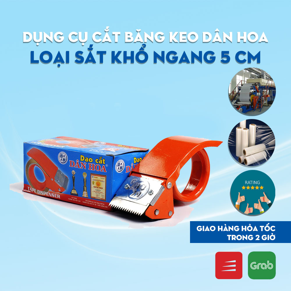 Dụng Cụ Cắt Băng Keo Bằng Sắt 5P Dân Hoa