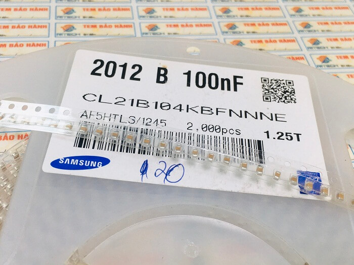 Combo 50 chiếc 3216b tụ dán 100nf ±10% 100v 0805