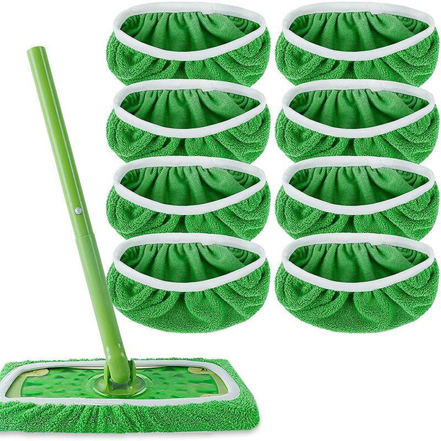 1 Pc Reusable Microfiber Mop Pads Compatible for Swiffer Sweeper Mop Dry Sweeping Cloth Washable Wet Mopping Cloth for Floor Cleaning