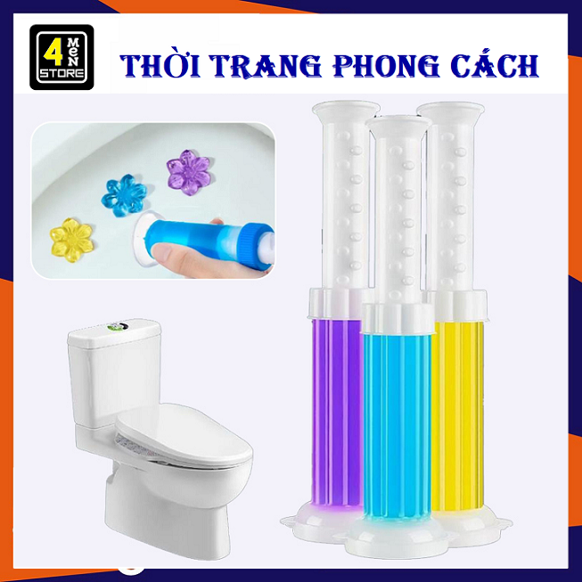 Gel khử mùi bồn cầu diệt khuẩn làm thơm dạng thạch hình bông hoa với 6 mùi thơm dịu nhẹ