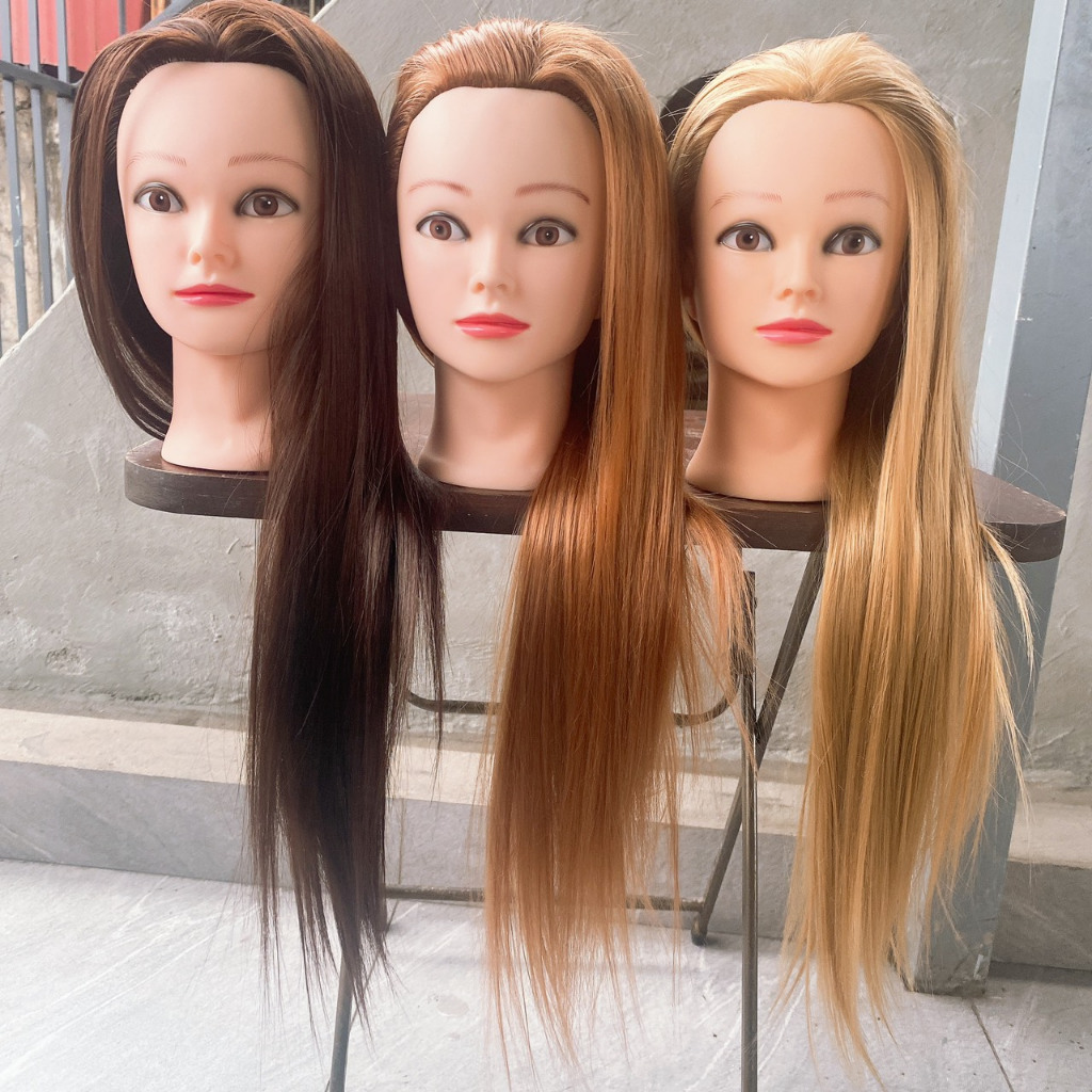 Đầu ken cắt tóc, đầu manocanh cắt tóc, đầu canh học cắt tóc