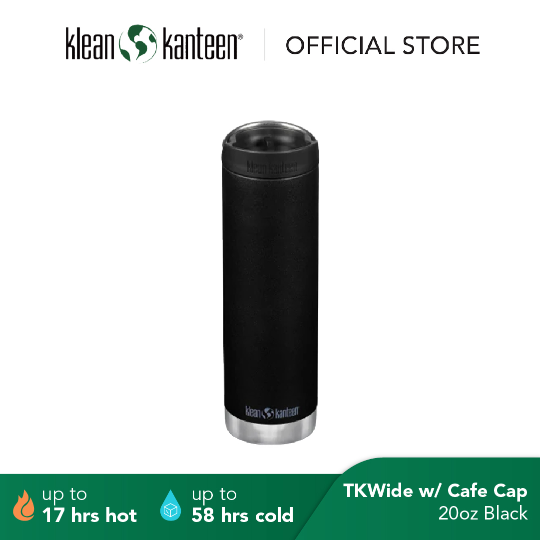 Klean Kanteen TKWide Insulated Stainless Steel Tumbler with Café Cap