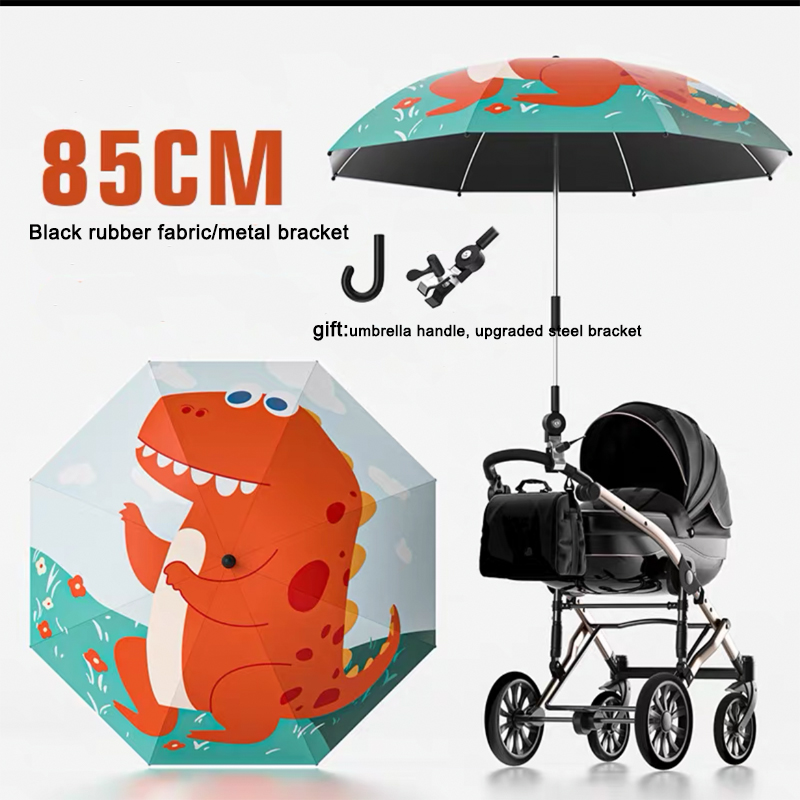 Xe đẩy em bé gấp ô dù che nắng chống mưa UV 360 độ điều chỉnh phổ quát Xe