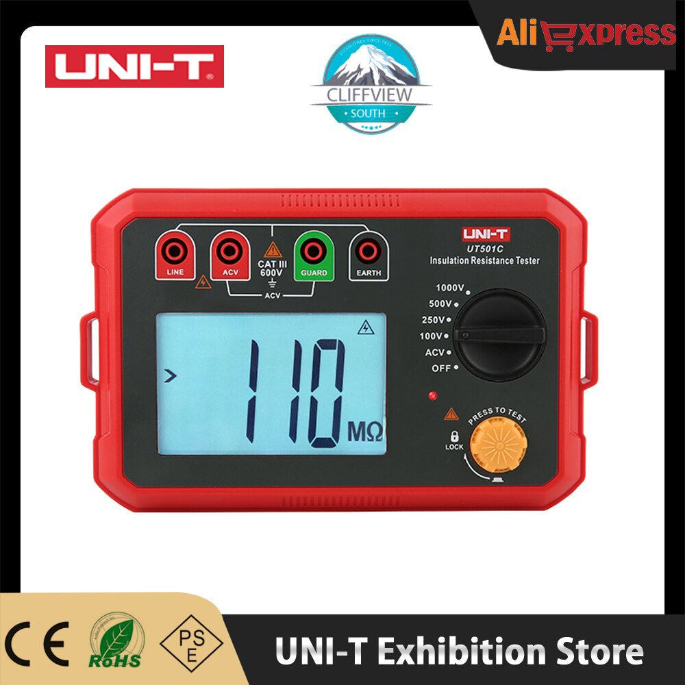 UNI-T Insulation Resistance Tester UT501C Transformer Generator High ...