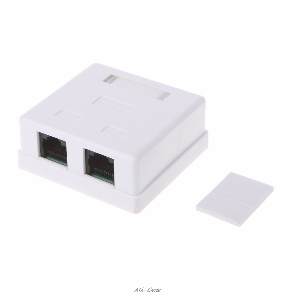 Network Modular Box Rj45 【VogueVenture】High Quality RJ45 Junction Box CAT5e Network Connector 2 ...