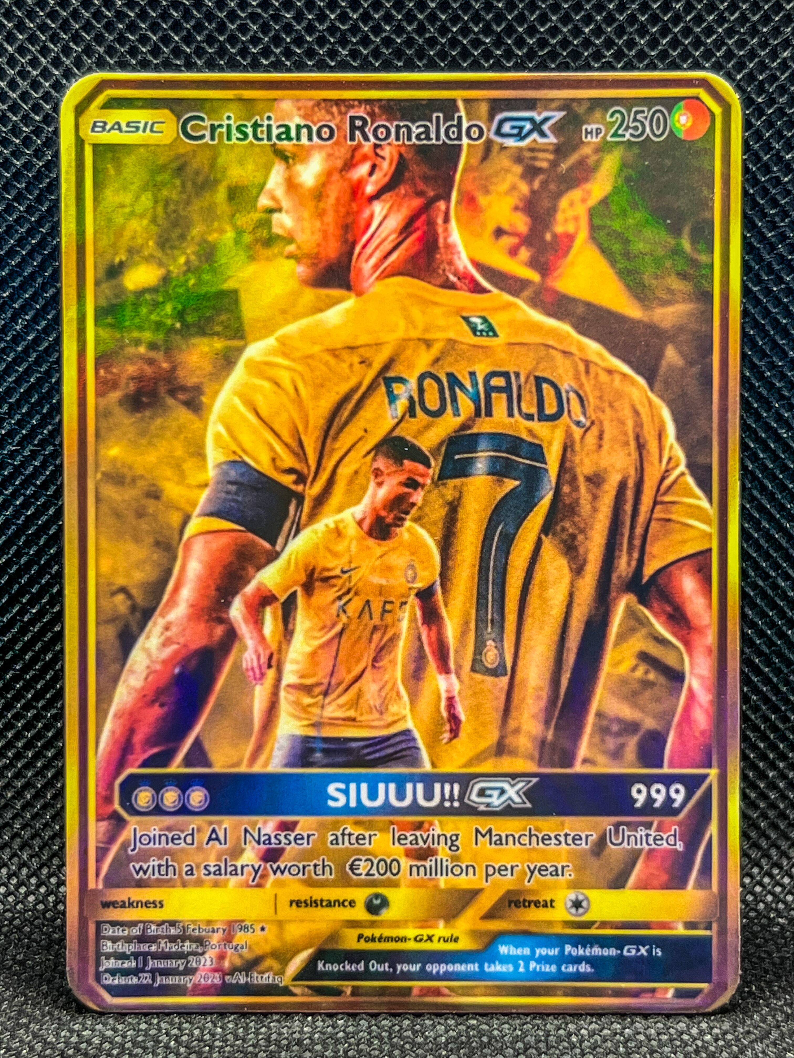 ronaldo pokemon card Cristiano Ronaldo GX Pokemon Card