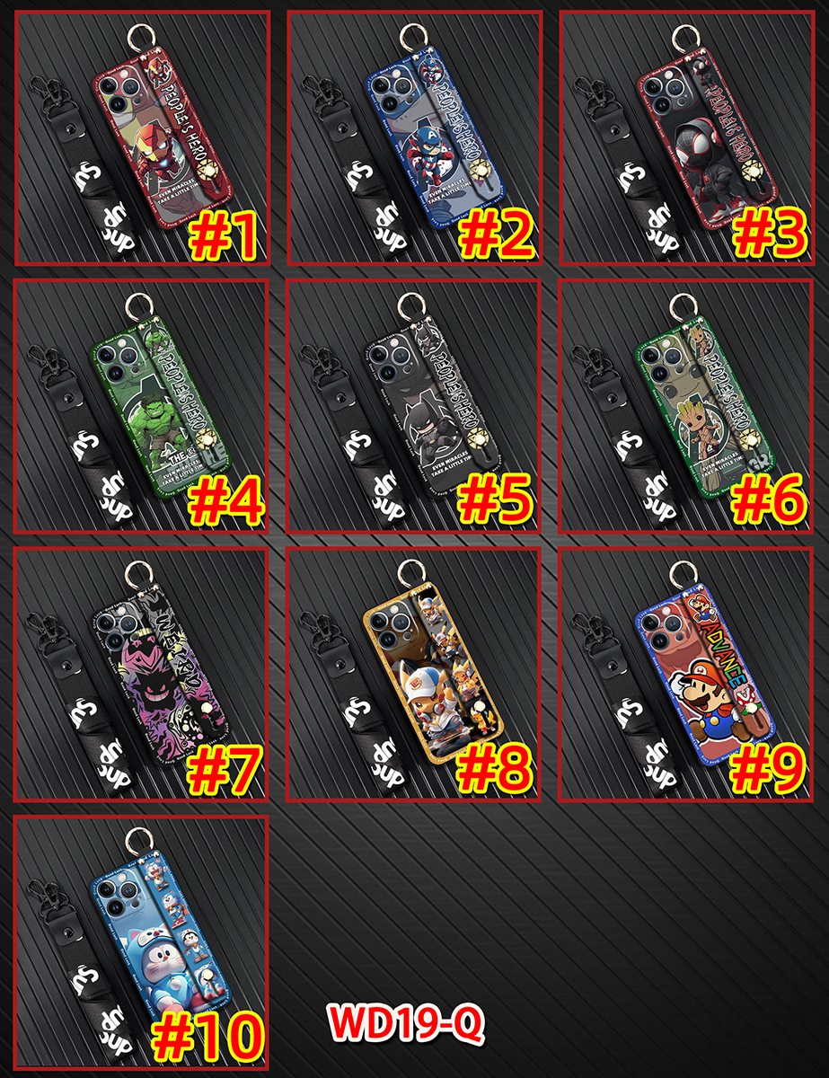 Cartoon Silicone Phone Case For TCL 505/T509K/T5094 Anti-knock Wrist Strap Wristband Phone Holder Dirt-resistant Cute. 