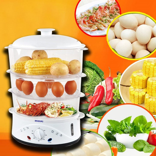 Nồi Hấp Điện Đa Năng 3 Tầng Braburg