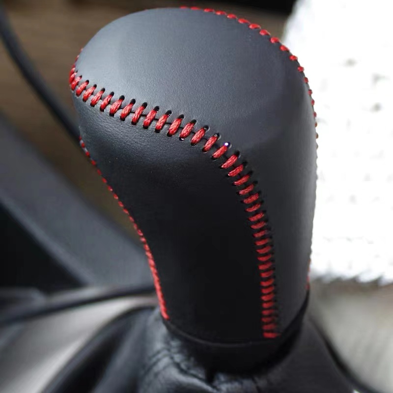 Genuine Leather Car Gear Lever Cover for Toyota CROWN MK13 2010 - 2018 ...