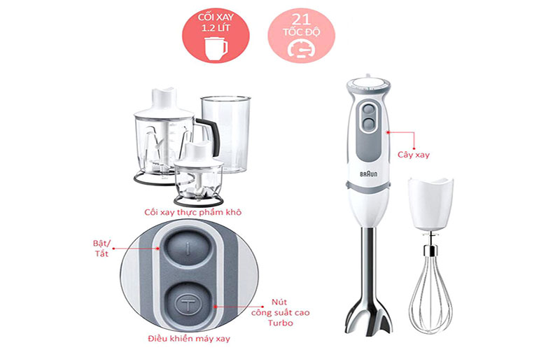 MÁY XAY CẦM TAY BRAUN MQ5245