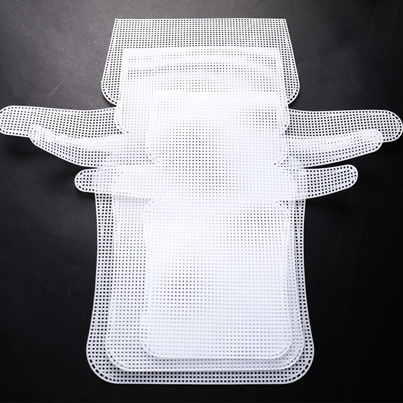 Auxiliary Knitting & Weaving Plastic Mesh Sheet Chenille Gold Velvet Diy Bag Demoo. 