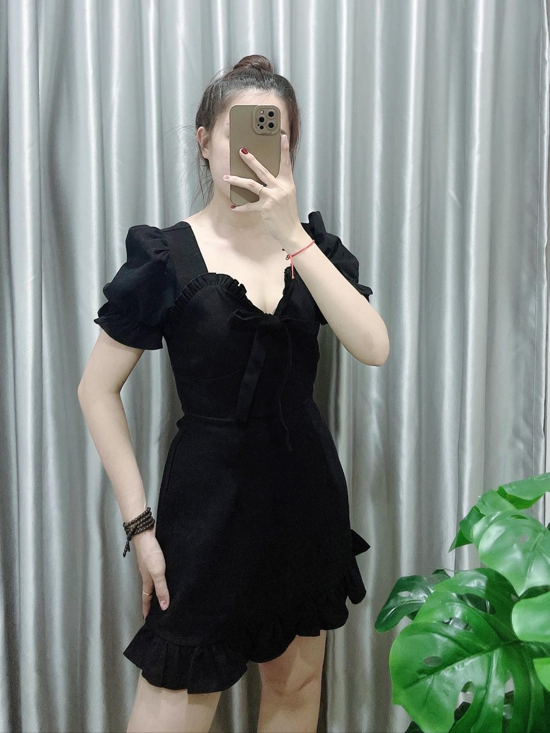 Đầm bèo cột nơ (có bigsize) ảnh thật shop tự chụp