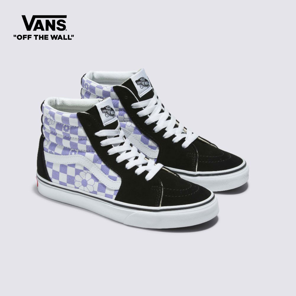 Vans Floral Checkerboard SK8-Hi Women Sneakers (Unisex US Size