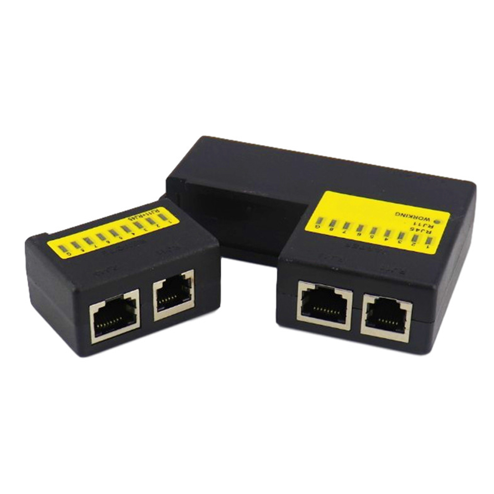 Mini kiểm tra cáp mạng cho lan điện thoại RJ45 RJ11 dòng che chắn dây mạng