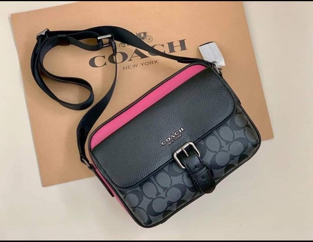 Guaranteed Authentic Coach Hudson Men's Crossbody Bag In Colorblock