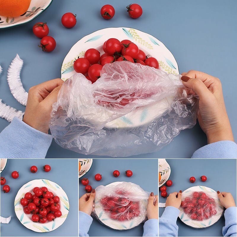 Set 100 Màng Bọc Thực Phẩm Có Túi Đựng Hình