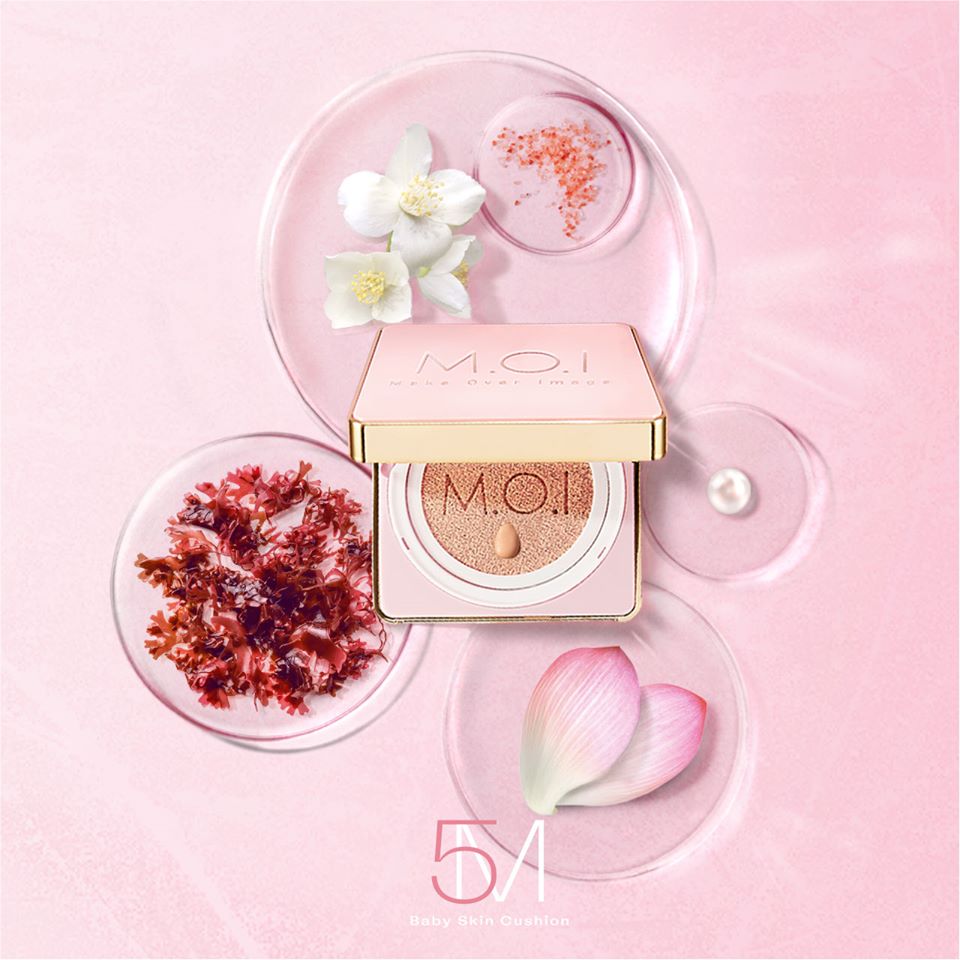 [CHÍNH HÃNG-MUA 1 TẶNG 1] PHẤN NƯỚC M.O.I COSMETICS 5M BABY SKIN CUSHION
