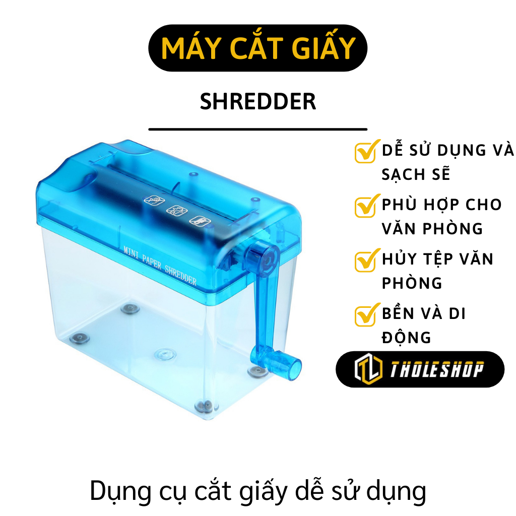 Máy huỷ tài liệu - Máy cắt giấy Shredder A4, A6, USB cắt tự động phù hợp cho văn phòng gia đình 4755
