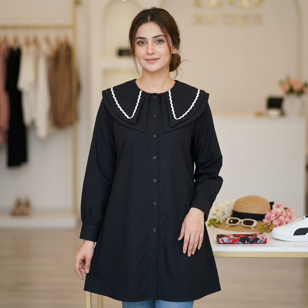 Life Fashion Mall Womens Readymade Western Shirt 1 Piece Dress New Collection Stylish Wear
