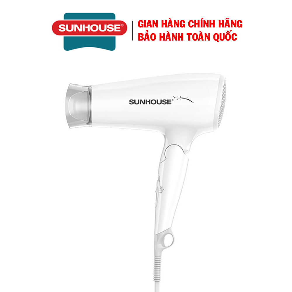 Máy sấy tóc sunhouse shd2309 - máy sấy tóc 2 chiều nóng lạnh - máy sấy tóc gấp gọn - máy sấy tóc công suất cao - máy sấy tóc chính hãng - công suất 2200w, 3 tốc độ sấy - bảo hành 12 tháng