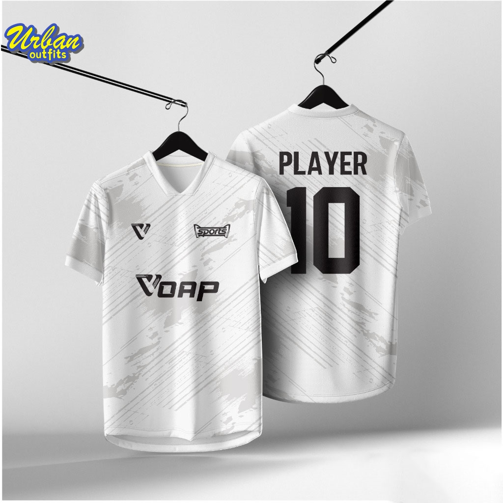 Free custom new design bu t shirt lelaki Futsal Football jersey Unisex oversize Thailand and Viral Tiktok Jersey code 11