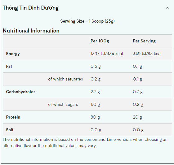 MYPROTEIN CLEAR WHEY ISOLATE 35 servings