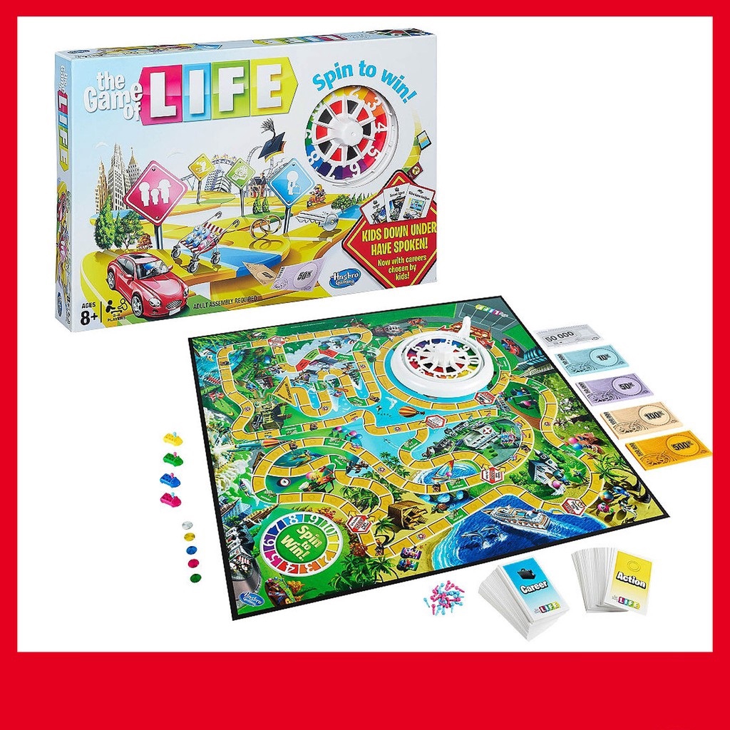 The game of life - trò chơi cuộc đời - phiên bản tiếng anh - board game