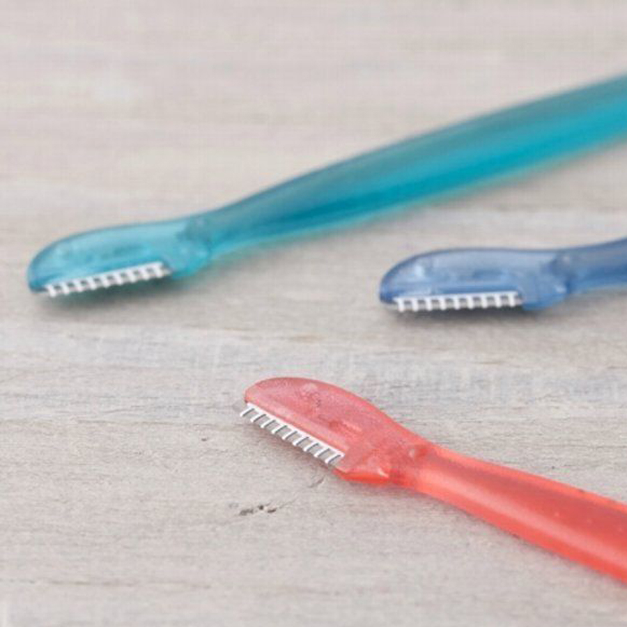 Set 3 Dao Cạo Lông Mày Cán Dài KAI - Nội Địa Nhật Bản