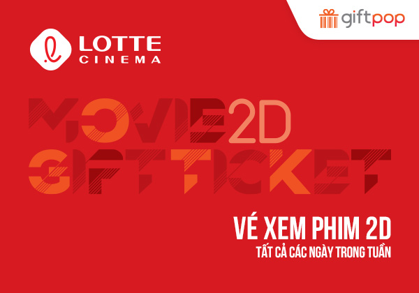 Evoucher - Vé xem phim 2D tất cả các ngày trong tuần