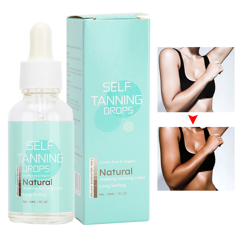 Tanning Drops Self Tanner Làm khô nhanh cơ thể khi đi du lịch