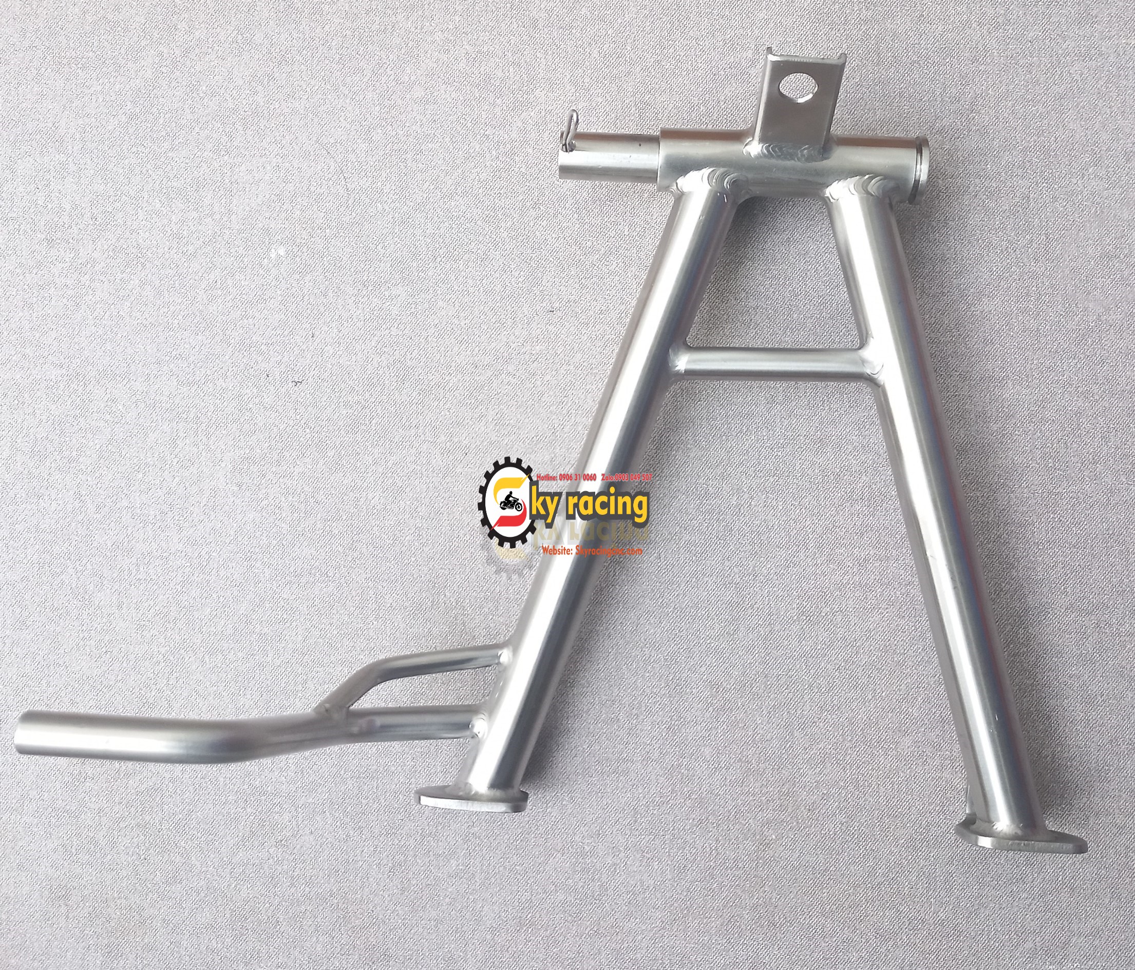Chống đứng chuẩn inox 304 CNC gắn cho xe Winner, Winner X, Sonic… chống đặc rất chắc tay