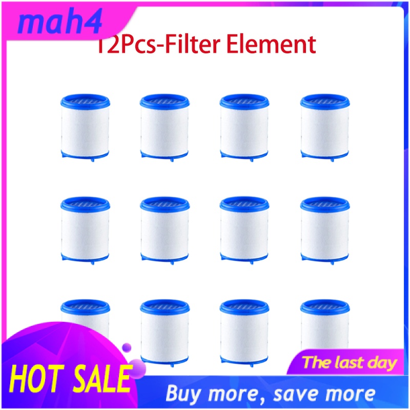 12PCS Faucet Water Purifier Filter Element Shower PP Cotton Filter Element Splash Filter Universal Tap Adapter for Kitchen Sink