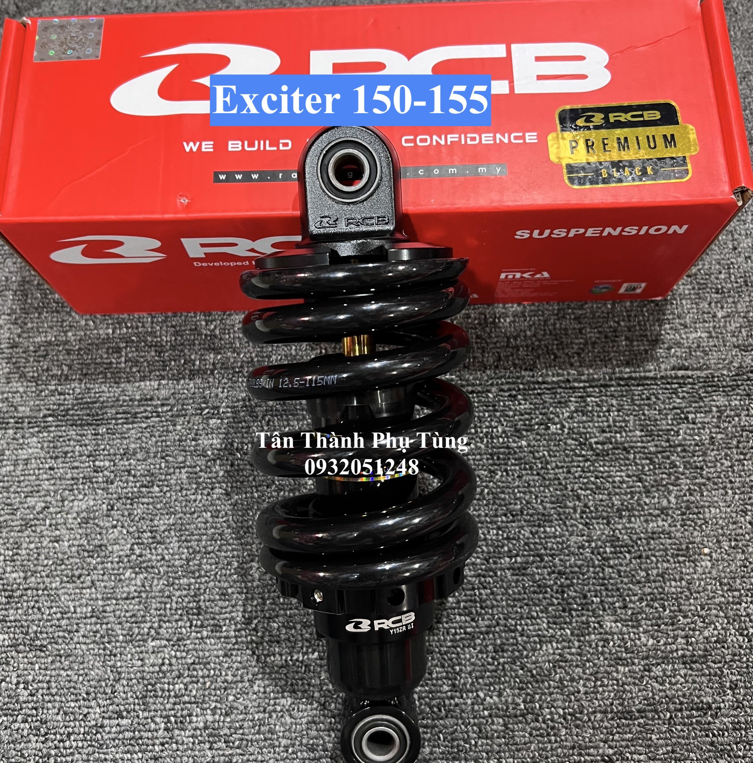 Phuộc rcb m2 ty vàng exciter 135, 150, 155, winner, sonic chính hãng