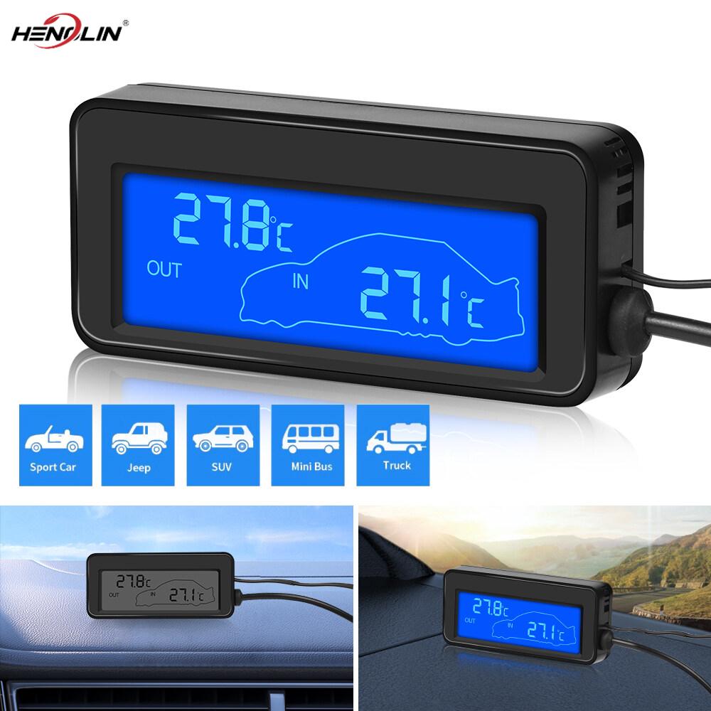 Car Digital Temperature Mini LCD Waterproof Indoor Outdoor Convenient Temperature Sensor With 1.5M Cable