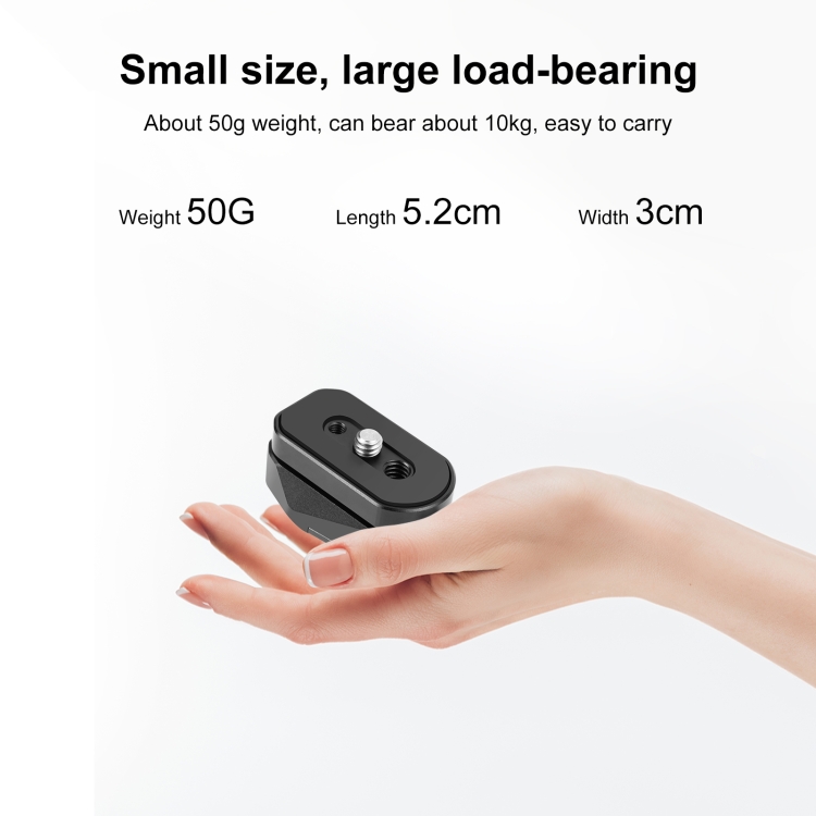PULUZ Mini Monitor Magic Arm Quick Release Plate (Black) For Magic arm LED light camera camera