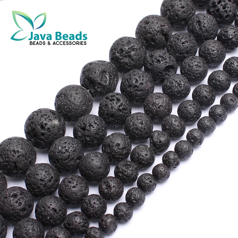 Manik Batu Lava Stone Lava Rock Beads Lazada Indonesia