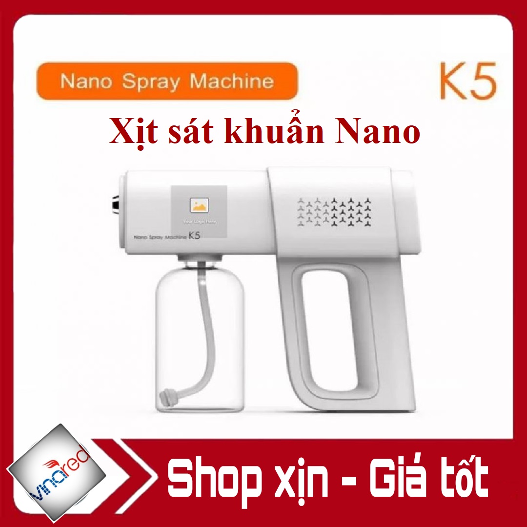 Máy phun nano xịt khuẩn K5 có đèn led diệt khuẩn