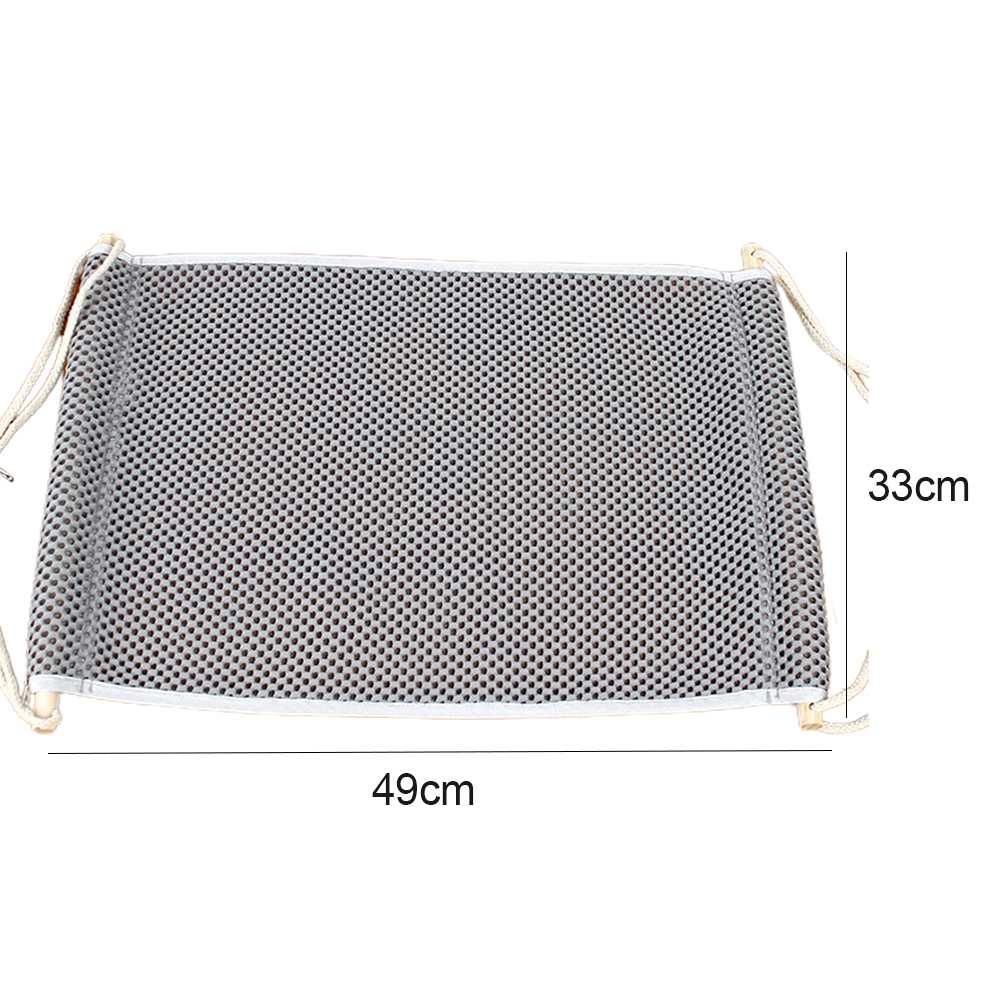 1pc Breathable Comfortable Mesh Pet Hanging Hammock Swing Bed Sleeping Cage House for Cat Kitten