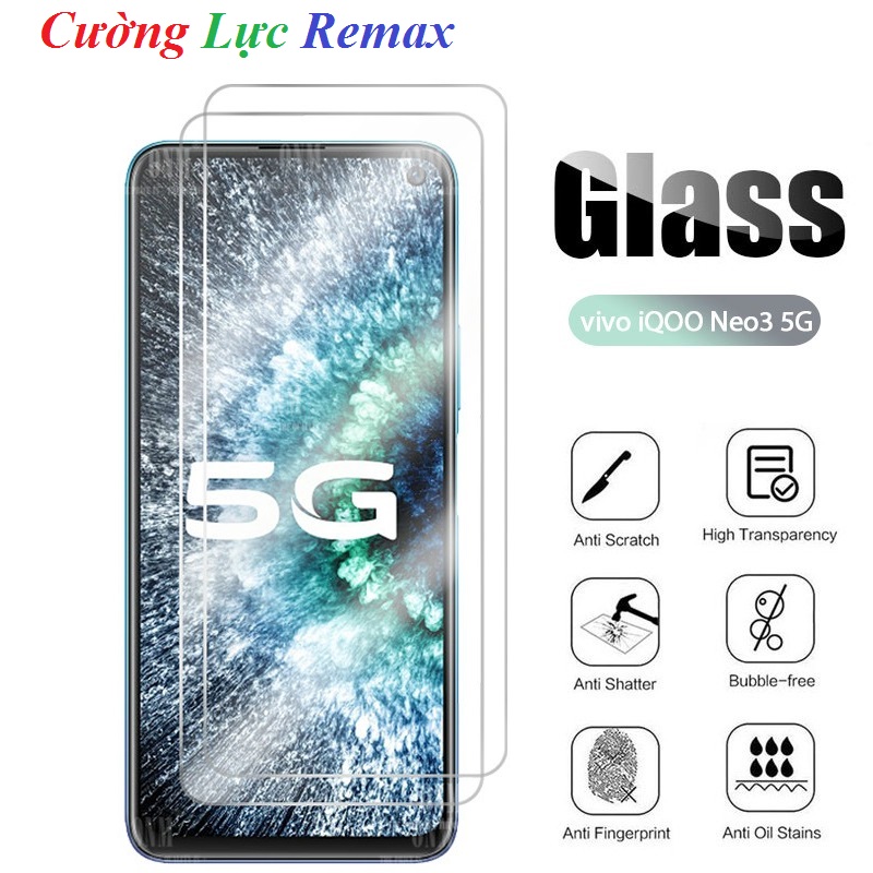 Kính cường lực Vivo IQ00 Neo3 5G iq00 neo3 iqoo neo 3, Vivo IQoo Z1x, VIvo IQoo Z1 - Kính cường lực Remax trong suốt Vivo IQ00 Neo3 iqoo neo3, Vivo IQoo Z1x, VIvo IQoo Z1 (tặng keo chống hở viền)