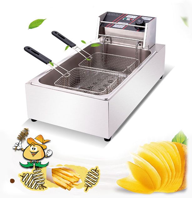 Bếp chiên nhúng điện, bếp chiên 12l loại công nghiệp