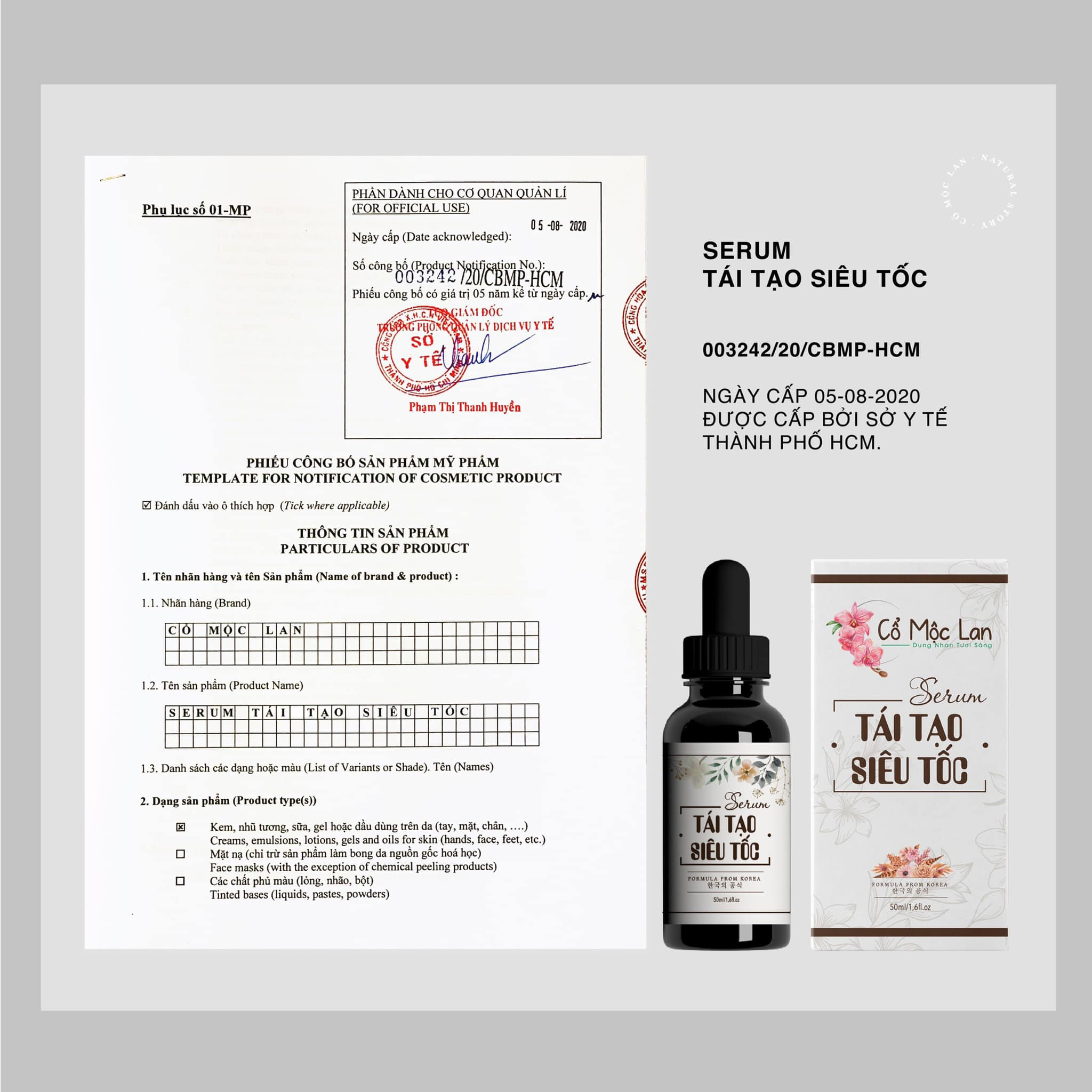 [HCM]Cổ Mộc Lan 50ml