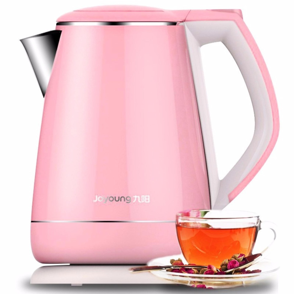 pink electric tea kettle