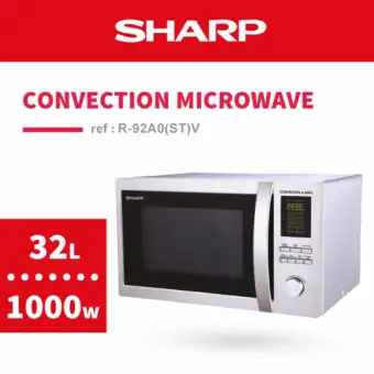 Sharp Microwave Oven With Grill And Convection R 92a0 St V Grill And Convection R 92a0 St V