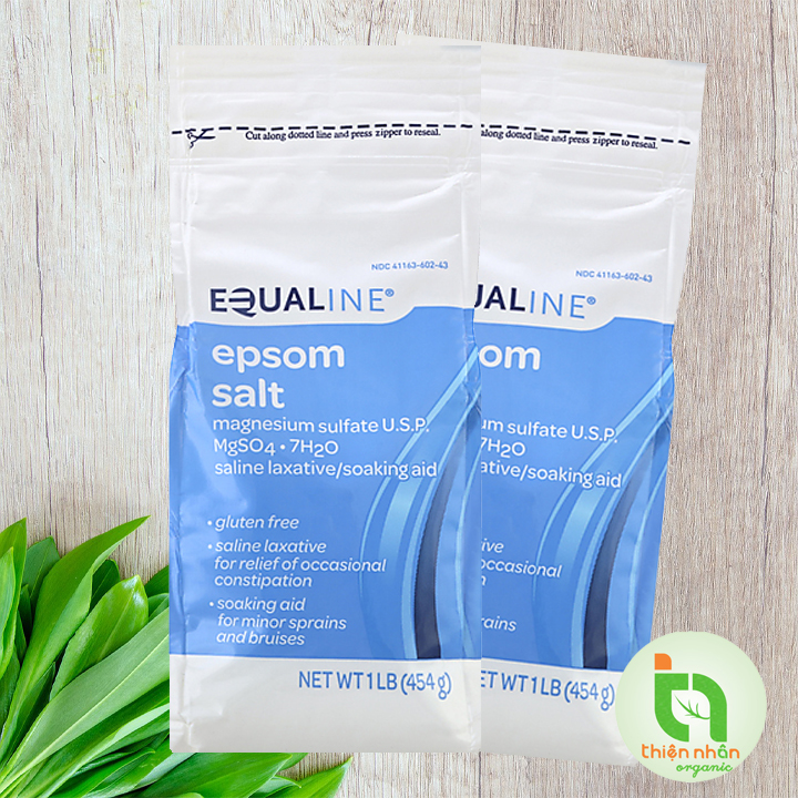 Muối tắm Epsom salt nguyên chất Equaline 454g