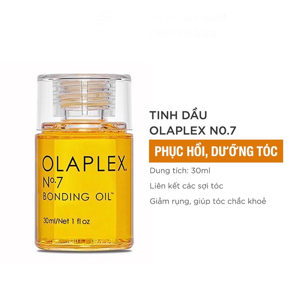 Cặp hấp dầu olaplex no.3 + tinh dầu olaplex no.7 phục hồi tóc hư 100ml + 30ml