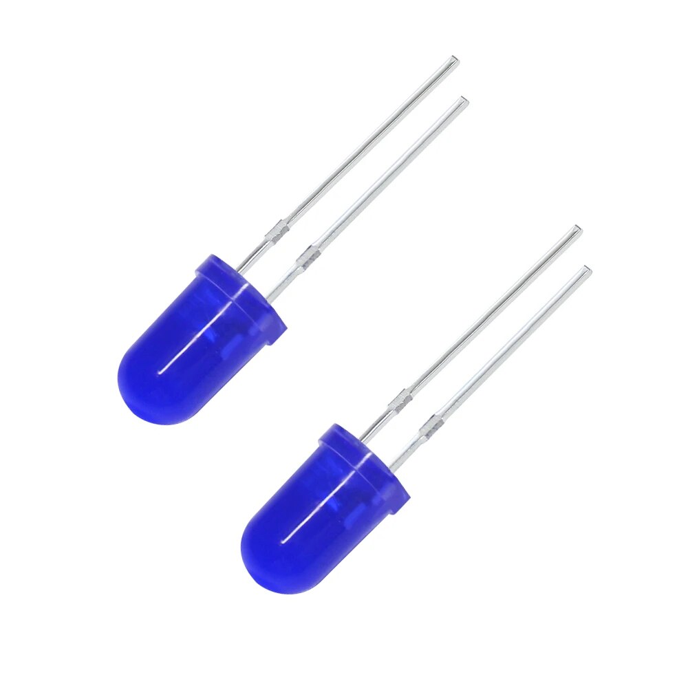 50PCS LED Diode 5MM Super Bright Blue Green Red Yellow White Light Emitting
