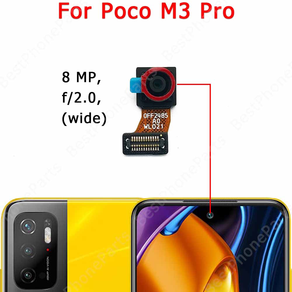 【EcoDealsq】Rear Front Camera For Xiaomi Mi Poco M3 Pro M3Pro Backside ...