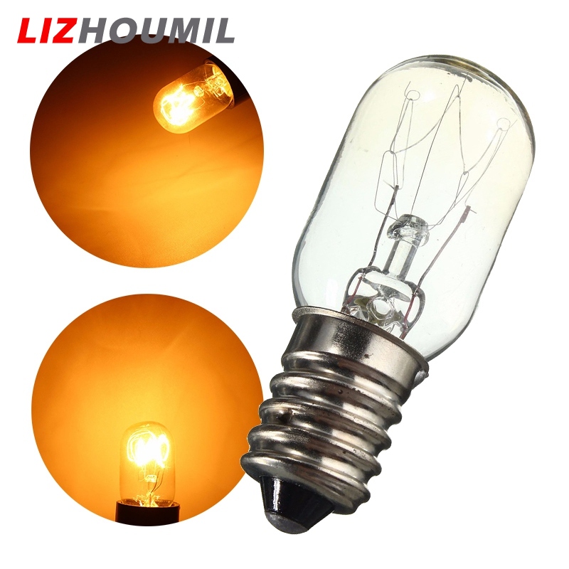 Lizhoumil e14 15w refrigerator light bulb led tungsten filament lamp bulbs yellow light