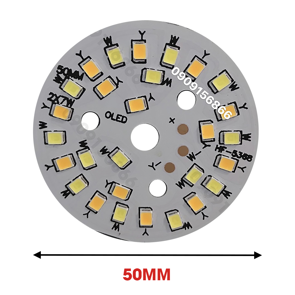 Led vỉ tròn 7w - 3 màu