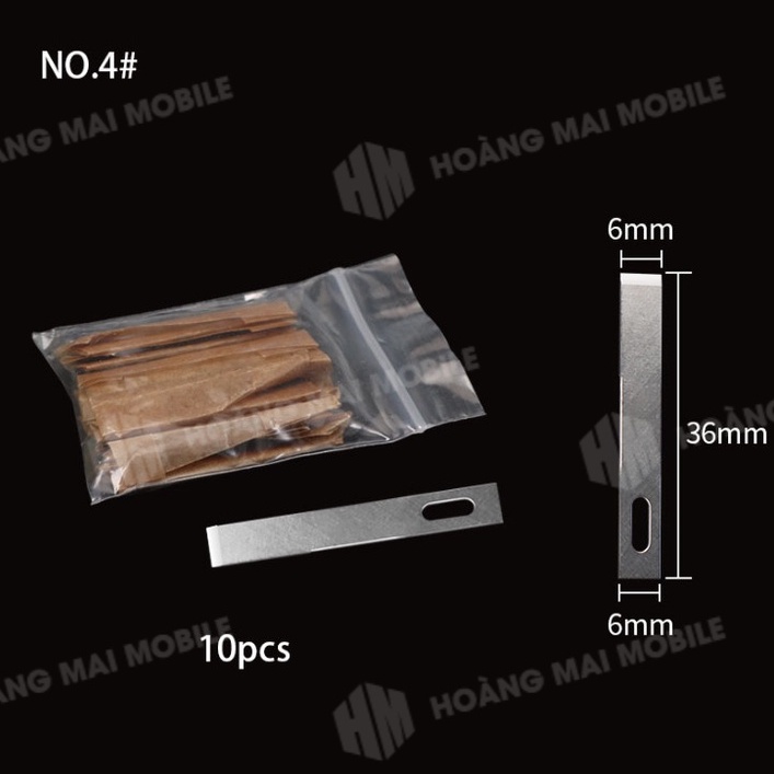 4 PCs blade with glue scraper blade with back IP glass